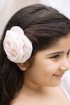 Buy_Darleen Kids Couture_Pink Monika Hair Clip_at_Aza_Fashions