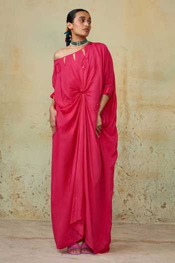 Garland Rose Applique Kaftan