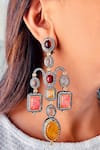 Buy_Prerto_Multi Color Stone Chimes Embellished Chandeliers_at_Aza_Fashions