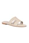 Buy_Vanilla Moon_Beige Lila Cut Work Flats_at_Aza_Fashions