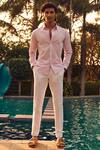 Buy_Philocaly_Pink 100% Cotton Steeplechase Pinstripe Shirt _at_Aza_Fashions