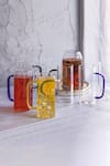 Buy_H2H_White Glass Rainbow Square Tall Mug Set Of 6 _at_Aza_Fashions