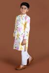 Buy_Kalp_Multi Color Cotton Printed Floral Hand Block Kurta Set _at_Aza_Fashions