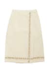 Buy_Tiber Taber_Cream Cotton Mundu Dhoti _at_Aza_Fashions