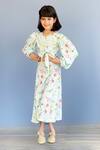 Buy_Pinkcow Designs Pvt Ltd_White Crepe Floral Print Knotted Top And Palazzo Set _at_Aza_Fashions