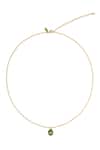 Buy_ZARIIN_Green Onyx Embellished Necklace _Online_at_Aza_Fashions