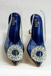 Shop_The Alter_Blue Embellished Layla Pyramid Heels_at_Aza_Fashions
