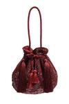 Buy_Rabani & Rakha_Red Sequins, Embroidery Hand Potli Bag _at_Aza_Fashions