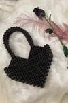 Buy_Adorn My Wish_Black Embellished Heart Shaped Bag _at_Aza_Fashions