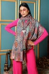 Buy_Dusala_Multi Color Handwoven Pashmina Wool Kalamkari Design Shawl_at_Aza_Fashions
