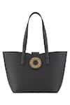 Buy_Aranyani_Black Embellished Gemstone Tote Bag_at_Aza_Fashions