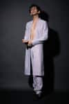 Buy_Itrh_Blue Embellishment Crystal Umberto Sherwani Pant Set For Men_at_Aza_Fashions