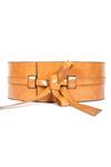 Buy_Trov_Brown Obi Loop Belt _at_Aza_Fashions