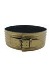 Buy_Trov_Gold Ash Textured Metallic Belt _at_Aza_Fashions