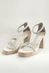 Buy_THE ALTER_Beige Rhinestones Embellished Aria Heels _at_Aza_Fashions