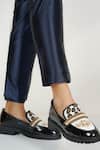 Buy_Sole House_Black Queen Bee Embroidered Loafers _at_Aza_Fashions