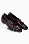 Buy_Amrit Dawani_Black Plain Toe Buckle Loafers _at_Aza_Fashions