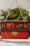 Buy_The Garnish Company_Purple Desan Printed Sling Bag _at_Aza_Fashions