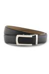 Buy_HALDÈN_Black Leather Buckle Belt_at_Aza_Fashions