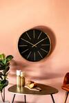 Buy Logam Black Mild Steel And Glass Hudson Wall Clock at Aza Fashions Buy_Logam_Black Mild Steel And Glass Hudson Wall Clock_at_Aza_Fashions