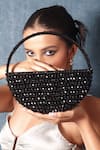 Buy_Forever Noor_Black Embellished Moonshine Bag _at_Aza_Fashions