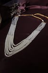 Buy_Ruby Raang_White Beads Long Necklace _at_Aza_Fashions