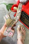 Shop_Essemm_Multi Color Flowy Kolhapuri Block Heels _at_Aza_Fashions