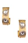 Buy_Vasundhara_Gold Plated Diamonds, Stones Embellished Earrings_at_Aza_Fashions