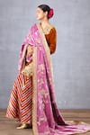 Buy_Torani_Pink Velvet And Crepe Print & Embroidery Ruzava Nadira Doshala  _at_Aza_Fashions