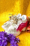 Buy_Chal Jooti_White Embellished Bohemian Butterfly Wedding Sneakers _at_Aza_Fashions