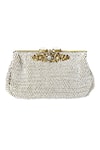 Buy Kokommo White Embellished Vicenza Clutch at Aza Fashions Buy_Kokommo_White Embellished Vicenza Clutch _at_Aza_Fashions