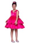 Buy Littlecheer Pink Silk, Satin Stones Buttercup Layered Back Bow Dress at Aza Fashions Buy_Littlecheer_Pink Silk, Satin Stones Buttercup Layered Back Bow Dress _at_Aza_Fashions
