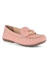 Buy_Vanilla Moon_Pink Morgan Basket Weave Pattern Loafers_at_Aza_Fashions