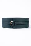 Shop_Trov_Green Luca Leather Belt _at_Aza_Fashions