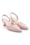 Buy_Anaar_Pink Rhinestones Weekend Halo Embellished Pumps_at_Aza_Fashions