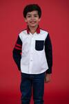 Buy_Little Boys Closet_Multi Color Cotton Block Shirt_at_Aza_Fashions