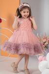 Buy_Hoity Moppet_Pink Tulle, Satin Rhinestones Angel Embellished Dress_at_Aza_Fashions