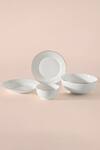 Buy_Table Manners_White Bone China Plain Room Service Dinner Set_at_Aza_Fashions