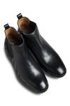 Buy_Dmodot_Black Leather Sprazzo Nera Chelsea Boots_at_Aza_Fashions