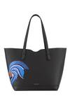 Buy_Aranyani_Black Thread And Bead Embroidered The Kesuda Flower Tote Bag_at_Aza_Fashions