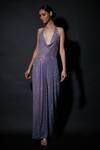 Buy_Itrh_Blue Net Embellishment Crystal Halter Backless Jumpsuit_at_Aza_Fashions