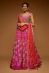 Buy_Neeta Lulla_Pink Belle Embellished Lehenga Set_at_Aza_Fashions