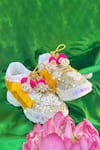 Buy_Chal Jooti_White Embroidered Bohemian Butterfly Wedding Sneakers _at_Aza_Fashions