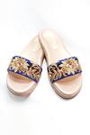 Buy_Foot Fuel_Gold Lillian Embroidered Flats _at_Aza_Fashions