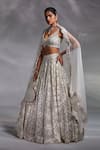 Buy Divya Aggarwal Off White Blouse And Lehenga Silk, Dupatta Organza Crystal, Dorian Bridal Set at Aza Fashions Buy_Divya Aggarwal_Off White Blouse And Lehenga Silk, Dupatta Organza Crystal, Dorian Bridal Set _at_Aza_Fashions