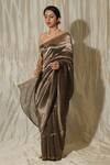 Buy_Studio Malang_Black Tissue Saree _at_Aza_Fashions