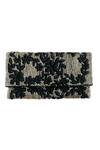 Shop_Kokommo_Black Hand Embroidered Printemps Clutch _at_Aza_Fashions