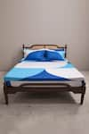 Buy_Kyoona_Blue 100% Cotton Bold Scallop Pattern The Echo Ii Bedcover Set _at_Aza_Fashions