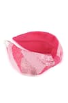 Buy_Hair Drama Co_Pink Beads Camouflage Knotted Embellished Hair Band _at_Aza_Fashions