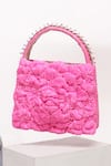 Buy_Doux Amour_3d Floral Embellished Bag_at_Aza_Fashions